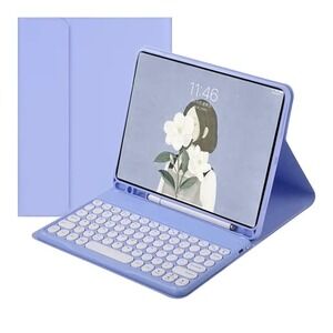 Galaxy Tab A7 Lite 8.7in Case with Keyboard Lavender Model T220/T225/T227 Tablet